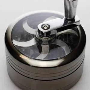 3 parts aluminium herb grinder with handle