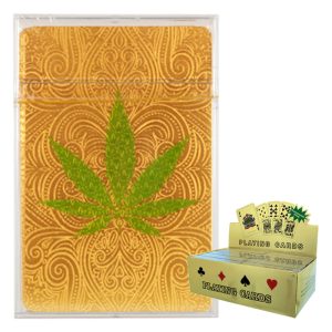 Gold Playing cards – Leaves (10 pcs)