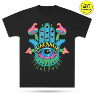 Neon Fluorescent T-Shirt – Hamsa Hand