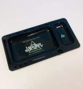 High Society Rolling Tray Black Color (1 Count)