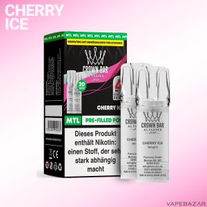 Al Fakher Pods Crown Bar 600 – MTL 20mg – Cherry Ice