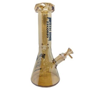 Death Row Records – 12″ Electro Plated Beaker Water Pipe – Gold