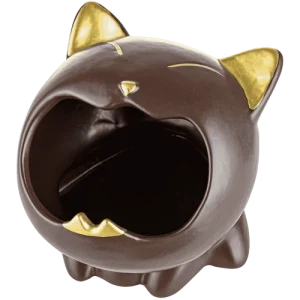 Aschenbecher Katze, braun Ø 10,8