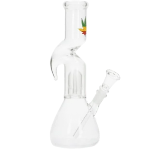 Glasbong mit Percolator transparent, Tribal, 26cm