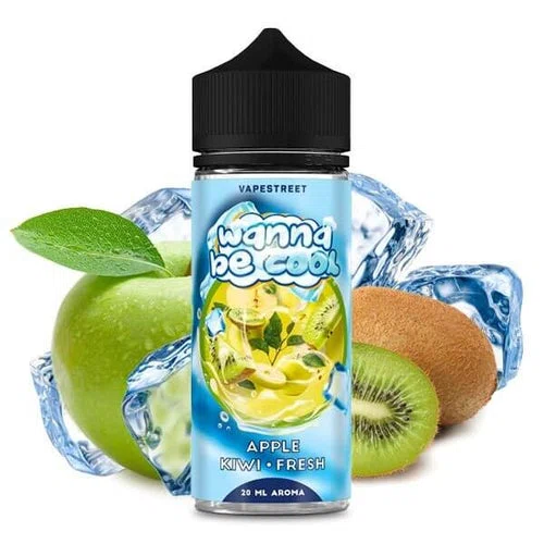 WANNA BE COOL – Apple Kiwi Fresh – 20 ml Aroma